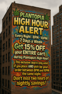 plantopia high hour 15% off entire cart