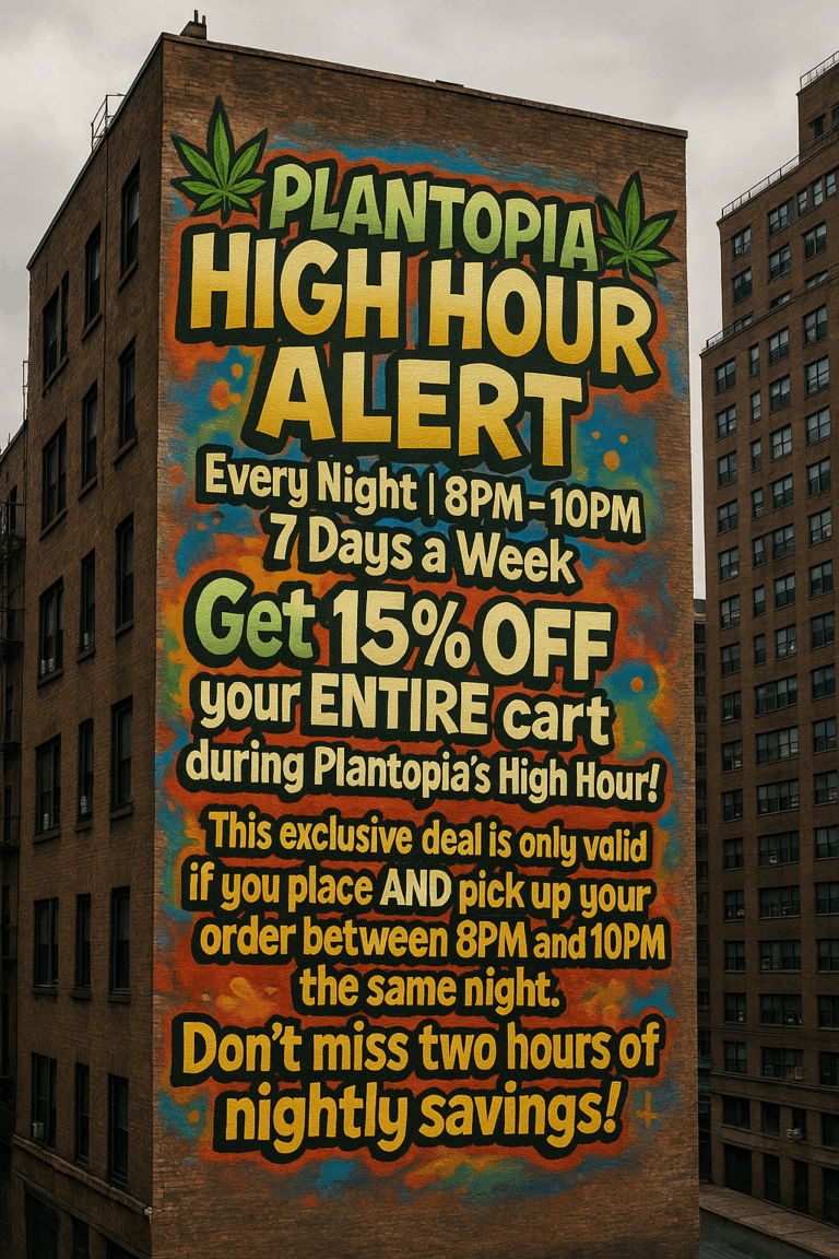 plantopia high hour 15% off entire cart